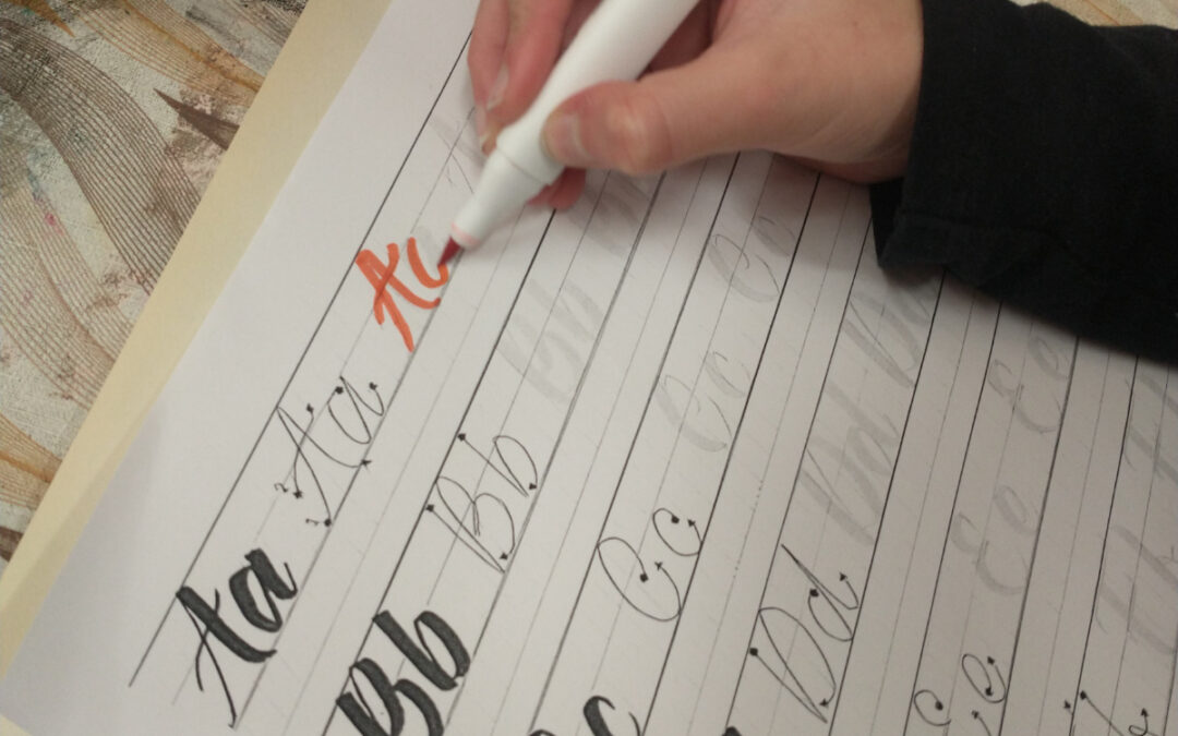 Kaligrafie v druhém trojročí